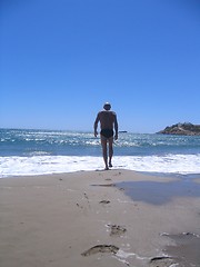 Image showing Man on shore