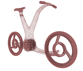 Image showing 3d modern bike concept