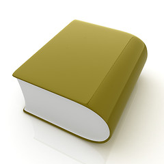 Image showing Glossy Book Icon isolated on a white background 