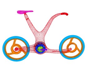 Image showing 3d modern bike concept