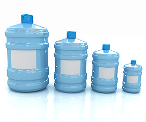 Image showing water bottles