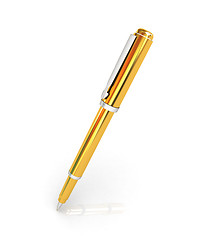 Image showing Gold corporate pen design 