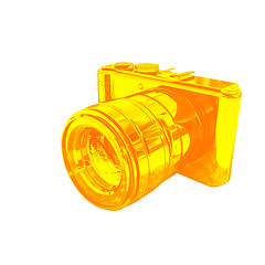 Image showing 3d illustration of photographic camera