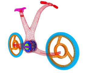 Image showing 3d modern bike concept