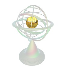 Image showing Terrestrial globe model 