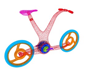 Image showing 3d modern bike concept