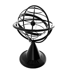 Image showing Terrestrial globe model 