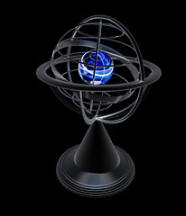 Image showing Terrestrial globe model 