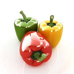 Image showing sweet pepper on white background 