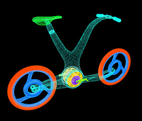 Image showing 3d modern bike concept