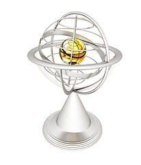 Image showing Terrestrial globe model 