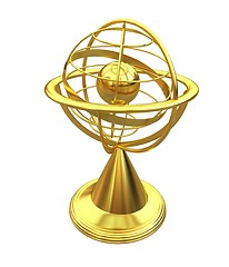 Image showing Terrestrial globe model 