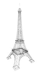 Image showing 3d Eiffel Tower render