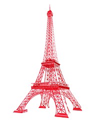 Image showing 3d Eiffel Tower render