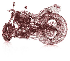 Image showing 3d sport bike background