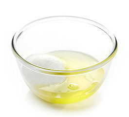 Image showing eggs whites and sugar