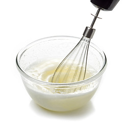 Image showing bowl of eggs whites