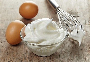 Image showing Beaten egg whites 