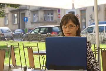 Image showing Businesswoman working