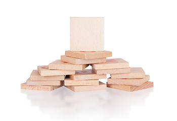 Image showing Wooden blocks