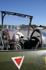 Image showing Cockpit of a jet fighter