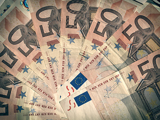 Image showing Retro look Euro note