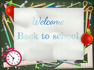 Image showing Back to school season sale. EPS 10