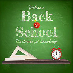 Image showing Back to school background template. EPS 10