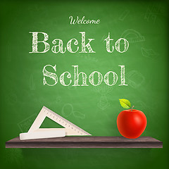 Image showing Back to school background template. EPS 10