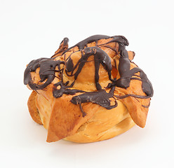 Image showing bun with chocolate