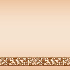 Image showing illustration. Seamless pattern stylized as henna