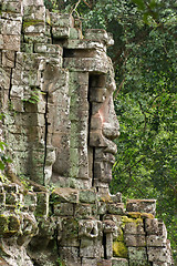 Image showing Khmer temple detail