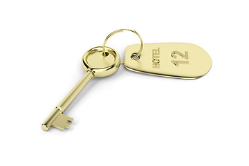 Image showing Hotel key