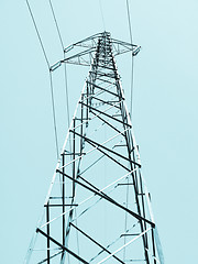 Image showing Trasmission line tower