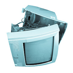 Image showing Old TV set