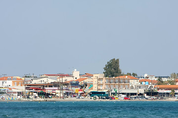 Image showing Coast of Laganas resort on Zakynthos island
