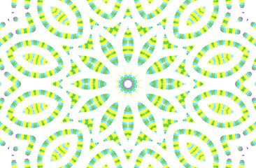 Image showing Abstract color concentric pattern