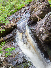 Image showing Landscape with waterfall in the mountains