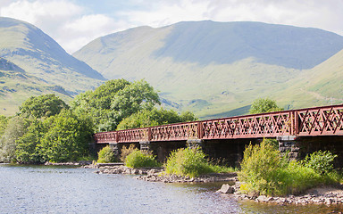 Image showing Structure of metal railway bridge