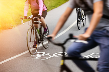 Image showing Bike lane