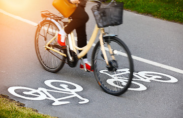 Image showing Bike lane