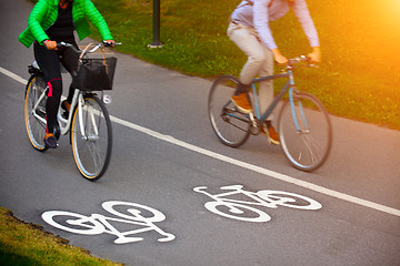 Image showing Bike lane