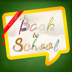 Image showing Back to school background. EPS 10