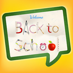 Image showing Back to school background. EPS 10