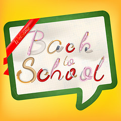 Image showing Back to school background. EPS 10