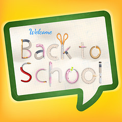 Image showing Back to school background. EPS 10