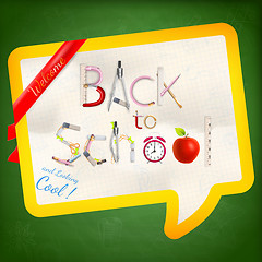 Image showing Back to school background. EPS 10