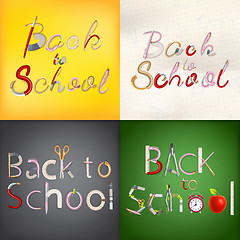 Image showing Back to school background. EPS 10