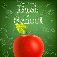 Image showing Welcome back to school template. EPS 10