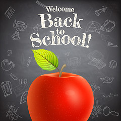 Image showing Welcome back to school template. EPS 10